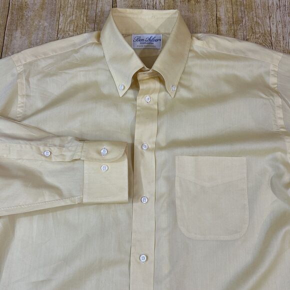 Ben Silver Charleston Dress Shirt 16.5 33 Large - Picture 1 of 7